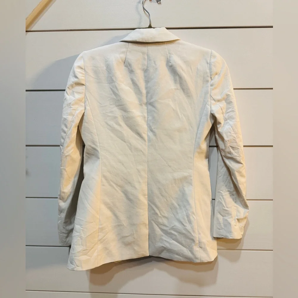 J. Crew White Linen-blend Holland Blazer
Size 00 - Picture 4 of 9